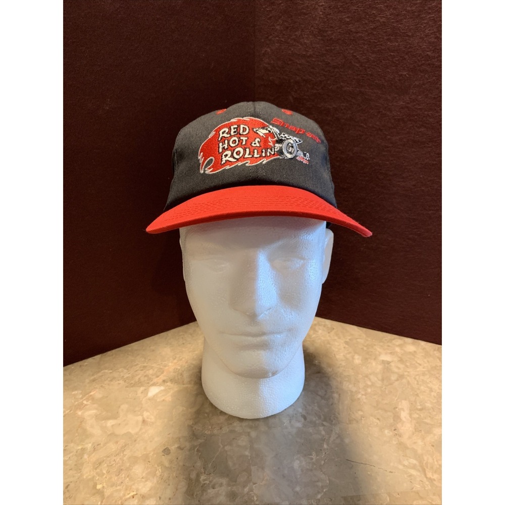 Vintage 1981 Snap On Red Hot Rollin Commemorate SnapBack Hat K Products